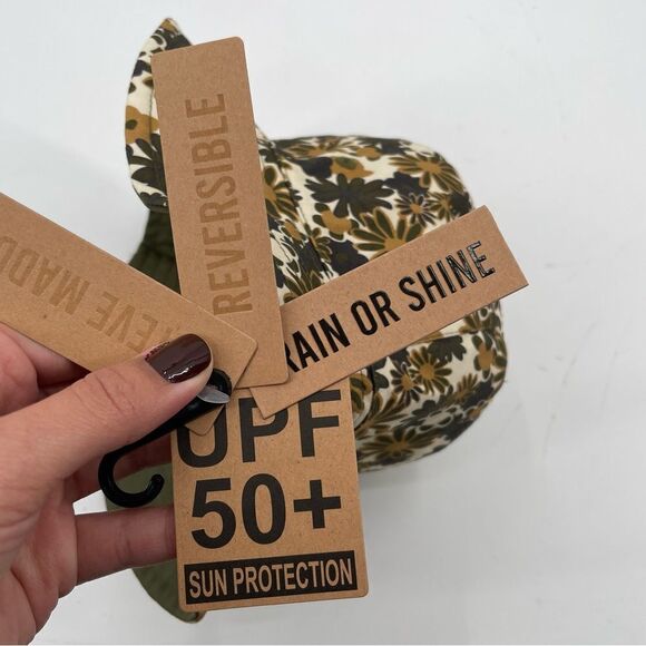 ~Steve Madden Floral Daisy Print Women's Bucket Hat Reversible NWT - Picture 4 of 7